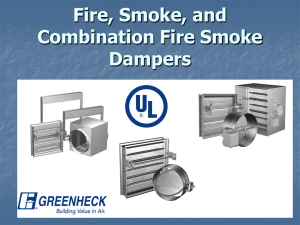 Fire, Smoke, and Combination Fire Smoke Dampers