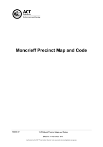 10.1 Moncrieff Precinct Map and Code