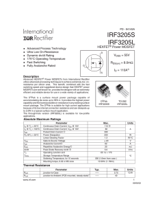 IRF3205 Datasheet