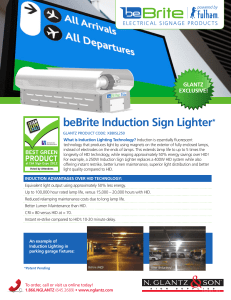 beBrite Induction Sign Lighter
