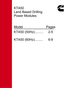 KTA50 Land Based Drilling Power Modules Model Pages KTA50