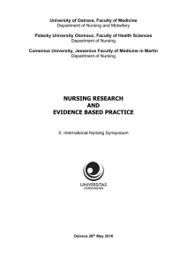 nursing research and evidence based practice