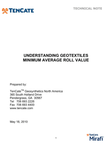 understanding geotextiles minimum average roll value
