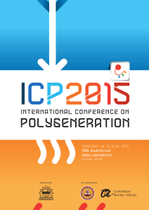 ICP2015 Programme - International Conference on Polygeneration