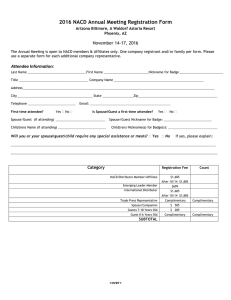 NACD 2005 Annual Meeting Registration Form