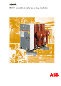 MV SF6 circuit-breakers for secondary distribution