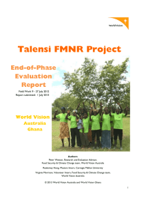 Talensi FMNR Project: End-of-Phase Evaluation Report