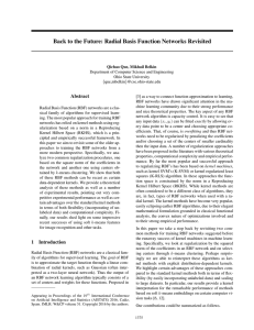 Back to the Future: Radial Basis Function Networks Revisited