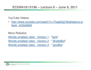 ECGR4161/5196 – Lecture 6 – June 9, 2011