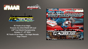 RC Tracks of Las Vegas Presents the 2016 IFMAR Off-road