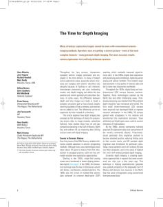Oilfield Review Spring 2002 - The Time for Depth Imaging