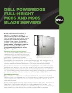 dell poweredge full-height m805 and m905 blade servers