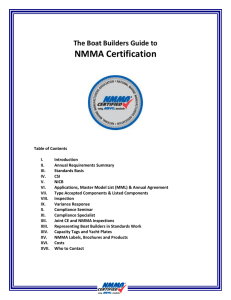 The boat builders guide to NMMA Certification