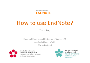 How to use EndNote?
