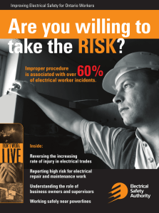 Improving Electrical - Electrical Safety Authority