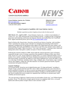 Canon Solutions America, Inc. Website: Editorial