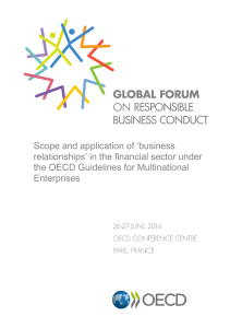 Scope and application of `business relationships` in the financial