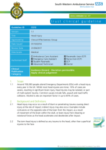 trust clinical guideline - South Western Ambulance Service