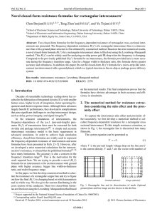 Novel closed-form resistance formulae for rectangular interconnects