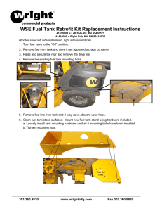 Wright Fuel Tank Retrofit Instructions Rev2. 2013