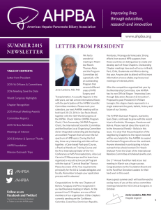 letter from president summer 2015 newsletter