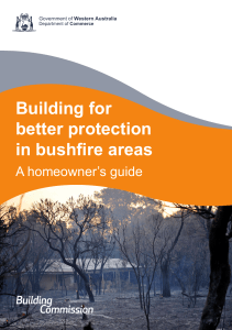 Building for Better Protection in Bushfire Areas
