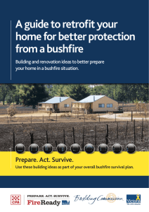 A guide to retrofit your home for better protection from a bushfire