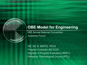 OBE Model for Engineering