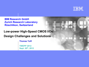Low-power High-Speed CMOS I/Os: Design Challenges and