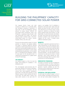building the philippines` capacity for grid