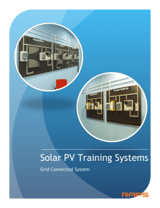 Solar PV Training (Grid Connected) Catalogue