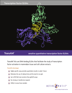 TransAM transcription factor ELISAs