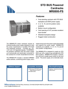 STD BUS Powered Cardracks MR8800-PS