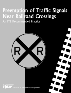 Preemption of Traffic Signals Near Railroad Crossings