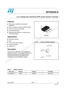 Low voltage fast-switching PNP power bipolar transistor