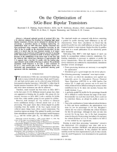 On the Optimization of SiGe-Base Bipolar Transistors