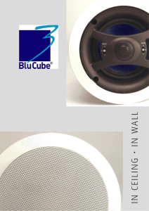 BluCube Leaflet - Ceiling Speakers