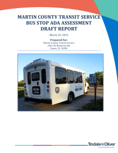 MARTIN COUNTY TRANSIT SERVICE BUS STOP ADA