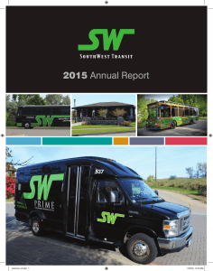 2015 Annual Report - SouthWest Transit