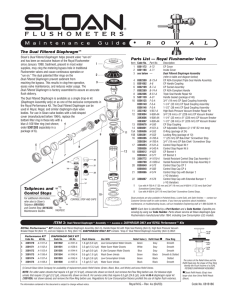 Royal Manual Flush Valve Maintenance Guide