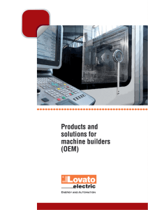 Products and solutions for machine builders (OEM)