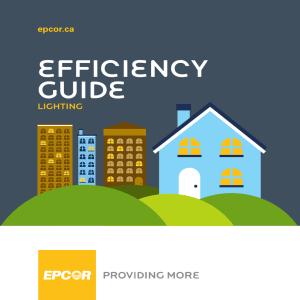 EPCOR Efficiency Guide: Lighting