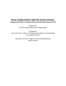 Bryan-College Station Light Rail System Stations: