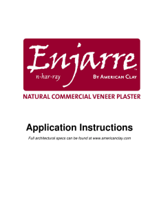 Enjarre Application - The Lime Plaster Company