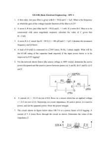 Home work 3 - Department of Electrical Engineering