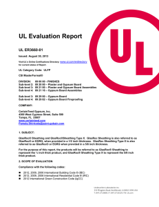 UL Evaluation Report