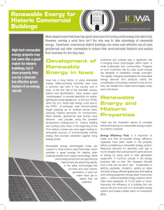 Renewable Energy for Historic Commercial Buildings