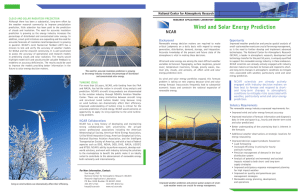 Wind and Solar Energy Prediction - RAL