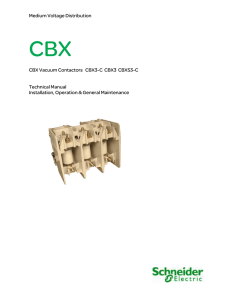 Medium Voltage Distribution CBX Vacuum Contactors CBX3