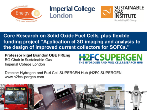 Core Research on Solid Oxide Fuel Cells, plus flexible funding